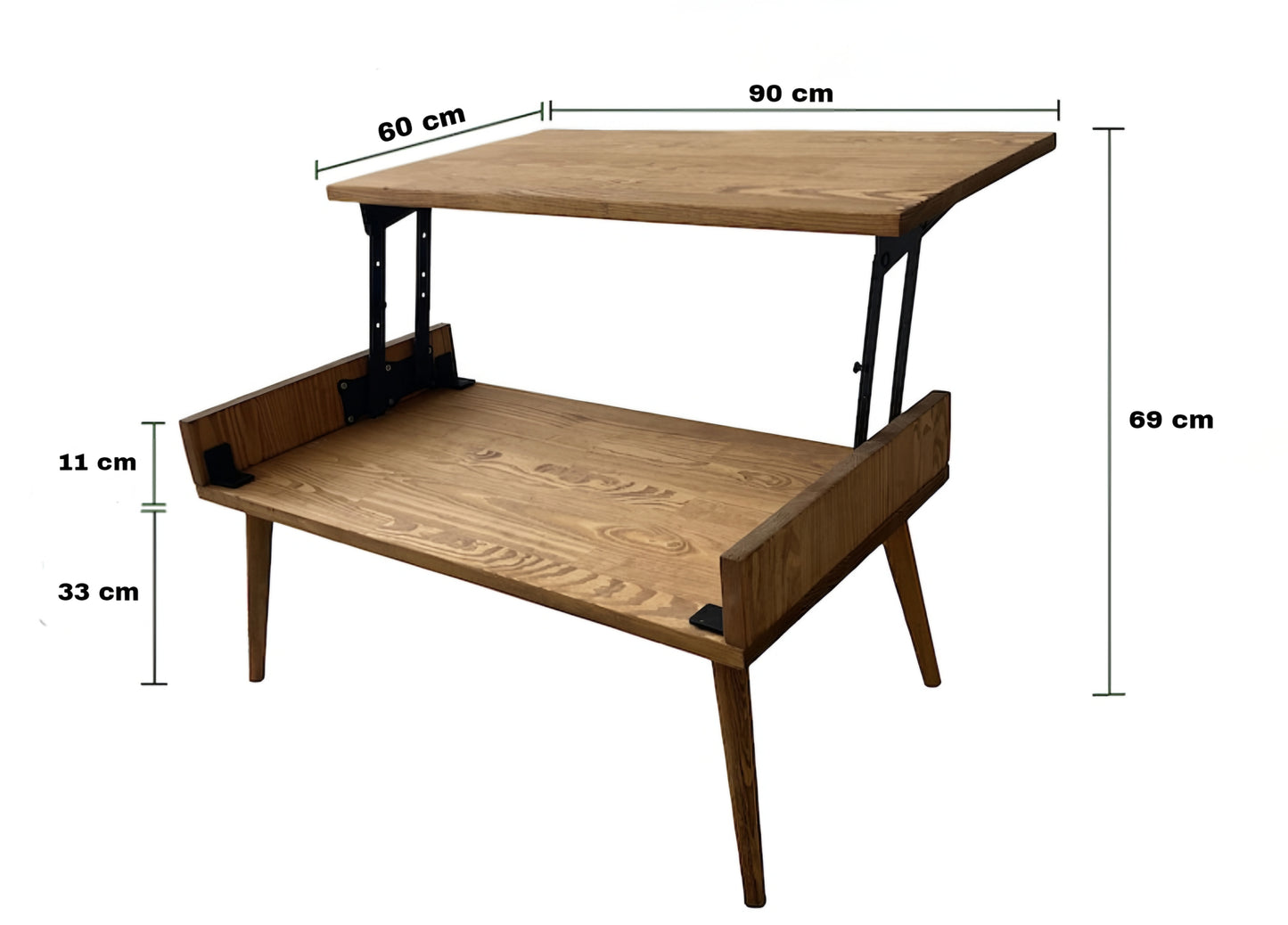 Table Basse Relevable     طاولة قهوة بسطح قابل للرفع